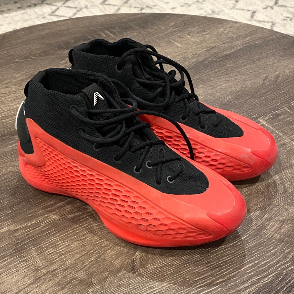 adidas Anthony Edwards Black and Red Sneakers